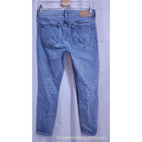 Pacsun Slim Taper Indigo Wash Distressed Jeans Mens  29x30 - Picture 5 of 10